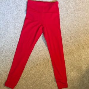 Red Athleta Legging